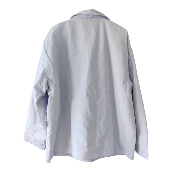 NWT Good American Zip Chore Jacket, Size 4(XL) Color Lilac Mist. - Picture 5 of 13